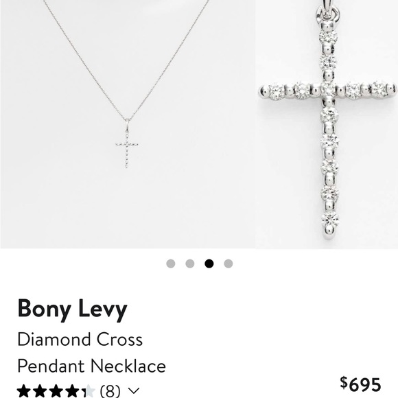 COPY - Bony Levy Diamond Cross Necklace - Picture 3 of 12